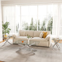 CT036S 3-Piece Glass Table Set (Coffee Table + 2 End Tables)