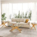 CT036G 3-Piece Glass Table Set (Coffee Table + 2 End Tables)