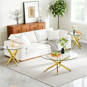CT616G 3-Piece Table Set (Coffee Table + 2 End Tables)
