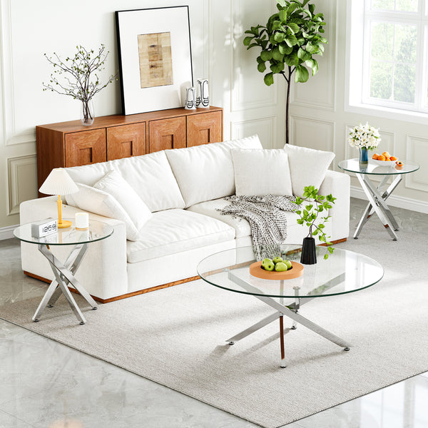 CT616S 3-Piece Table Set (Coffee Table + 2 End Tables)