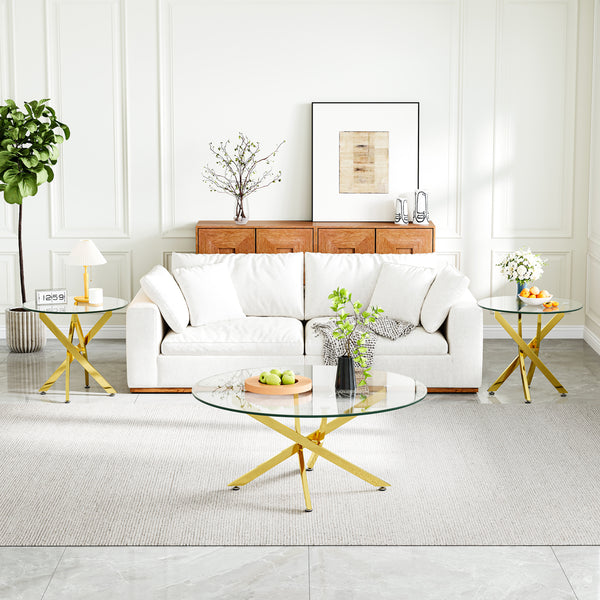 CT616G 3-Piece Table Set (Coffee Table + 2 End Tables)