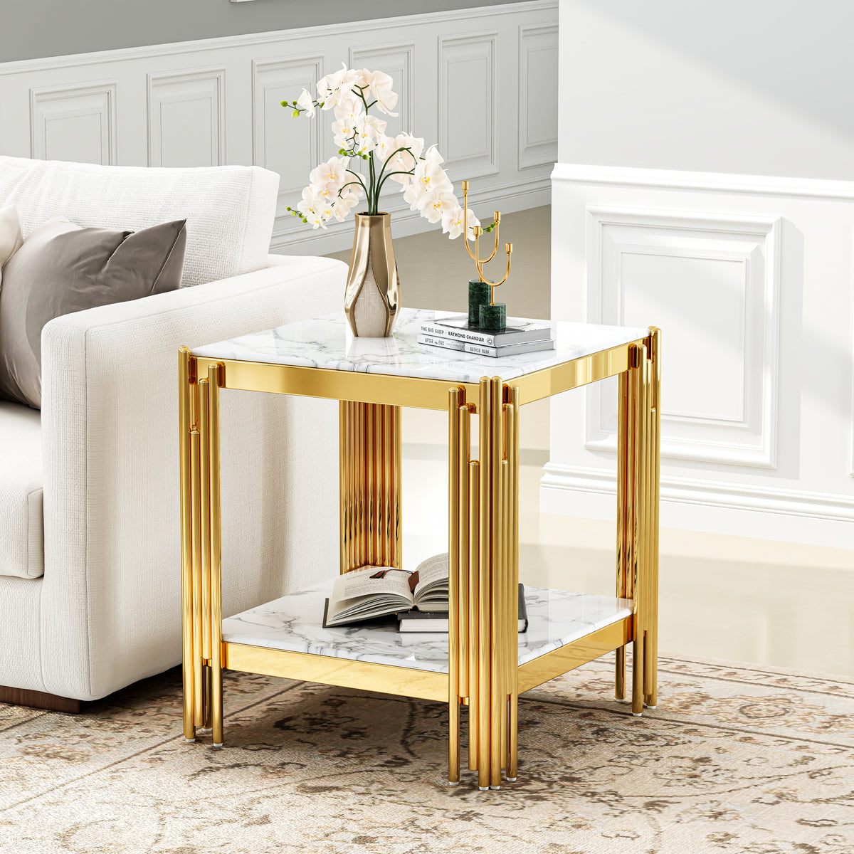 #WHITE/GOLD