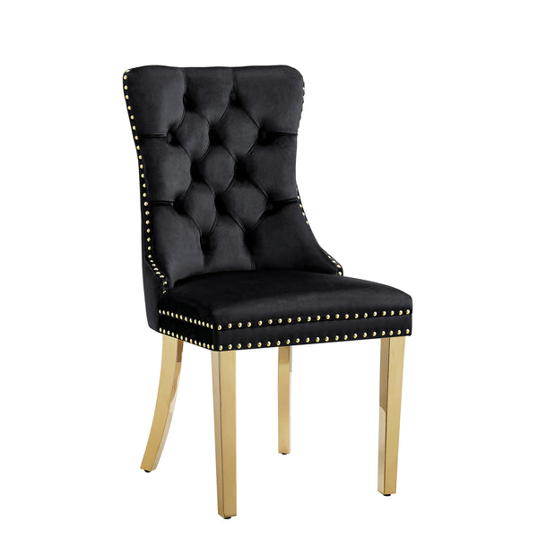 DCK88 Velvet Dining Chairs Set of 2