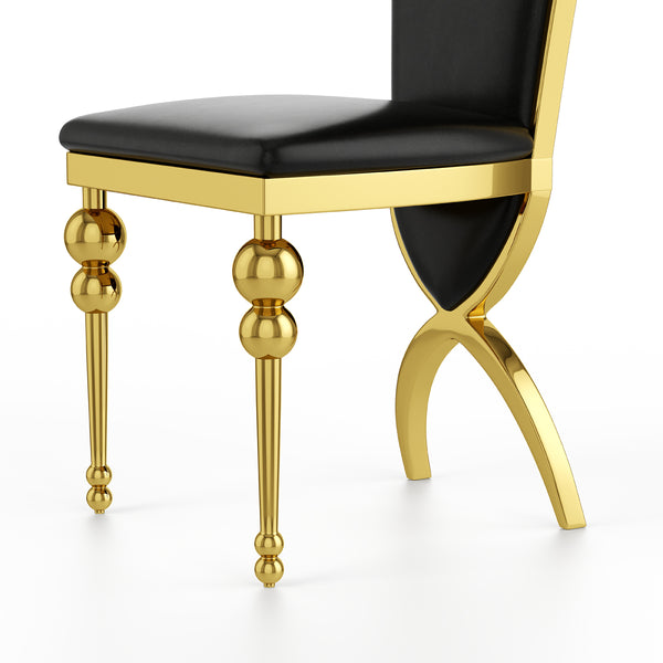 DCK96 PU Leather Dining Chairs Set of 2