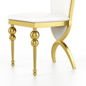 DCK96 PU Leather Dining Chairs Set of 2