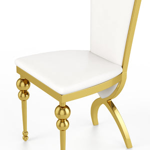 DCK96 PU Leather Dining Chairs Set of 2