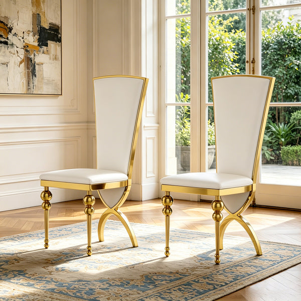 DCK96 PU Leather Dining Chairs Set of 2