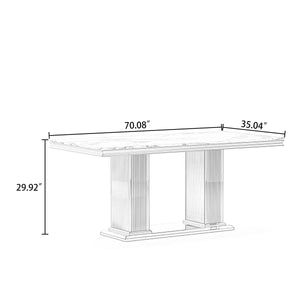 DT0216 70" MDF Dining Table