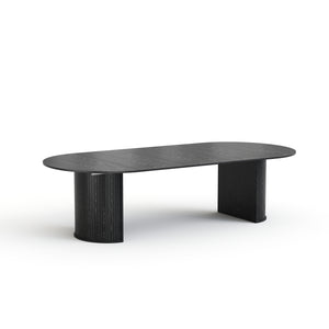 #BLACK LuxeWood 45 Inch 105 Inch Extendable MDF Dining Table, Seats 4 10 View 16