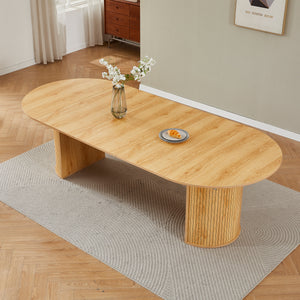 #OAK LuxeWood 45 Inch 105 Inch Extendable MDF Dining Table, Seats 4 10 View 31