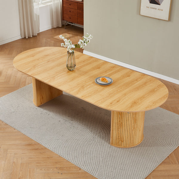 #OAK LuxeWood 45 Inch 105 Inch Extendable MDF Dining Table, Seats 4 10 View 31