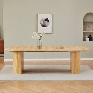 #OAK LuxeWood 45 Inch 105 Inch Extendable MDF Dining Table, Seats 4 10 View 32