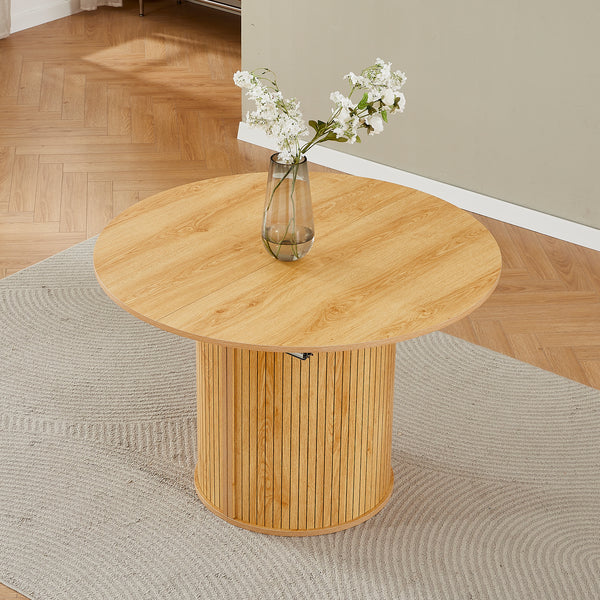 #OAK LuxeWood 45 Inch 105 Inch Extendable MDF Dining Table, Seats 4 10 View 28