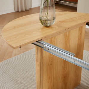 #OAK LuxeWood 45 Inch 105 Inch Extendable MDF Dining Table, Seats 4 10 View 35