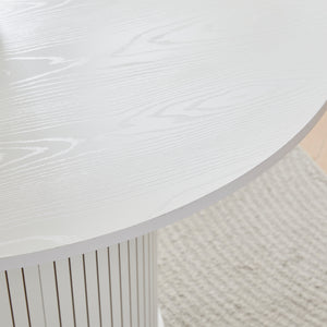 #WHITE LuxeWood 45 Inch 105 Inch Extendable MDF Dining Table, Seats 4 10 View 44