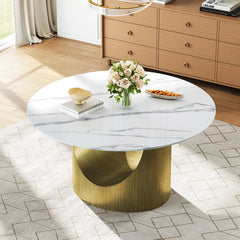 DT516GW 59" Modern Rock Plate Dining Table