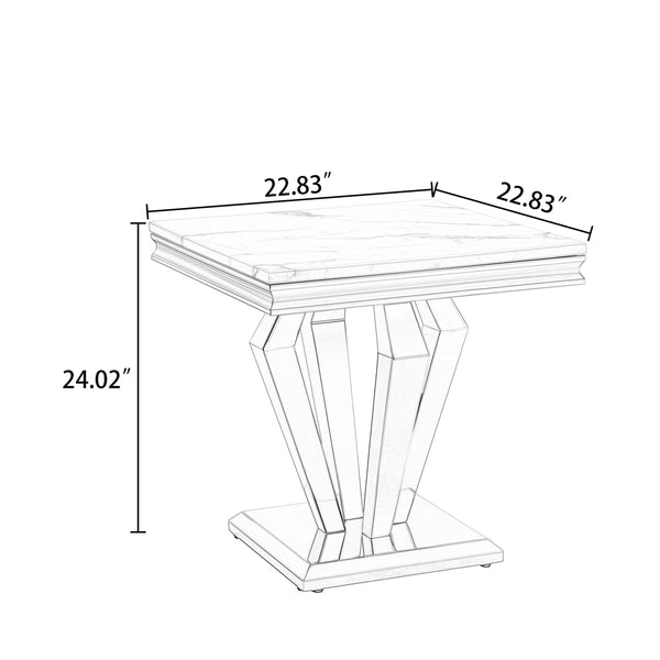 ET023-02 Modern Square End Table