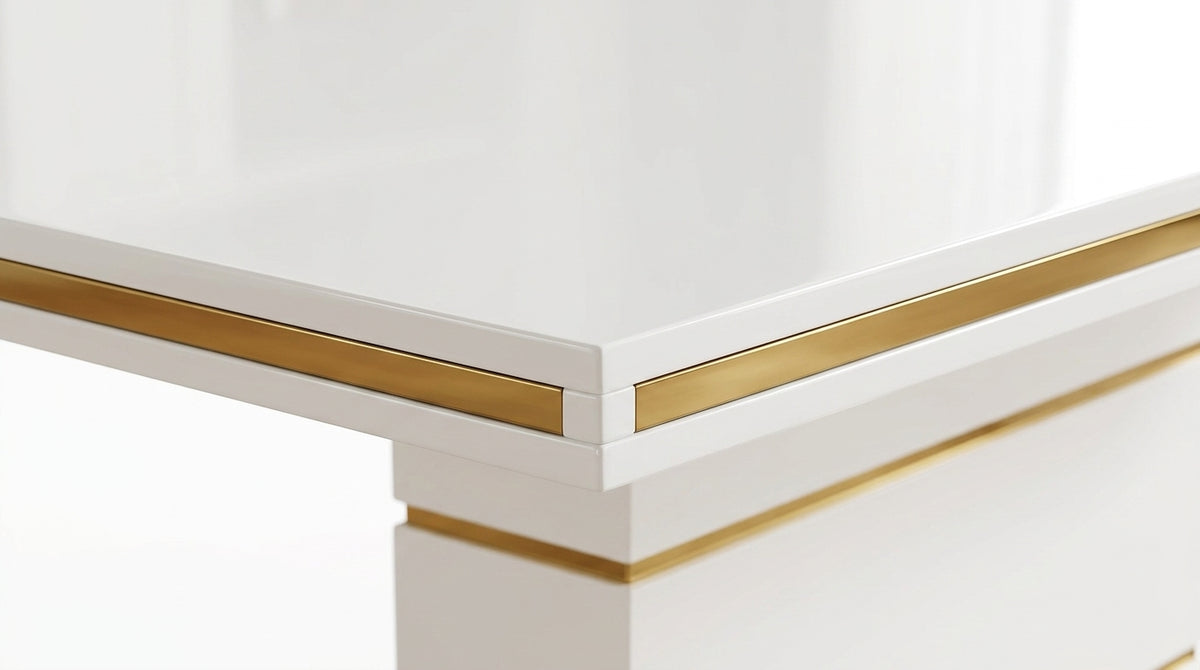 LuxeWood 63 Inch Modern Rectangular MDF Dining Table Material & Structure Detail - Zemorn