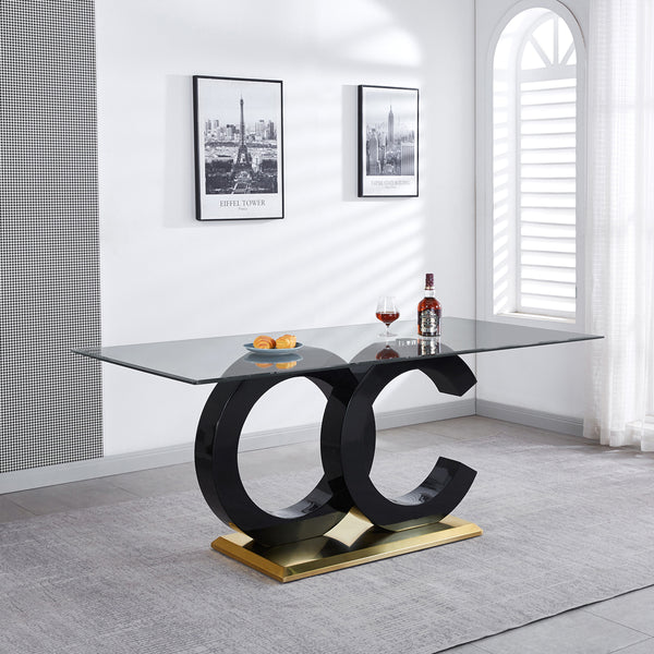 #CLEAR/BLACK/GOLD