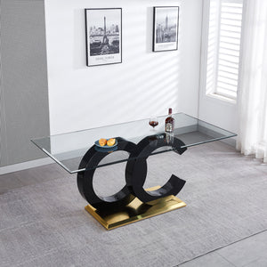 #CLEAR/BLACK/GOLD